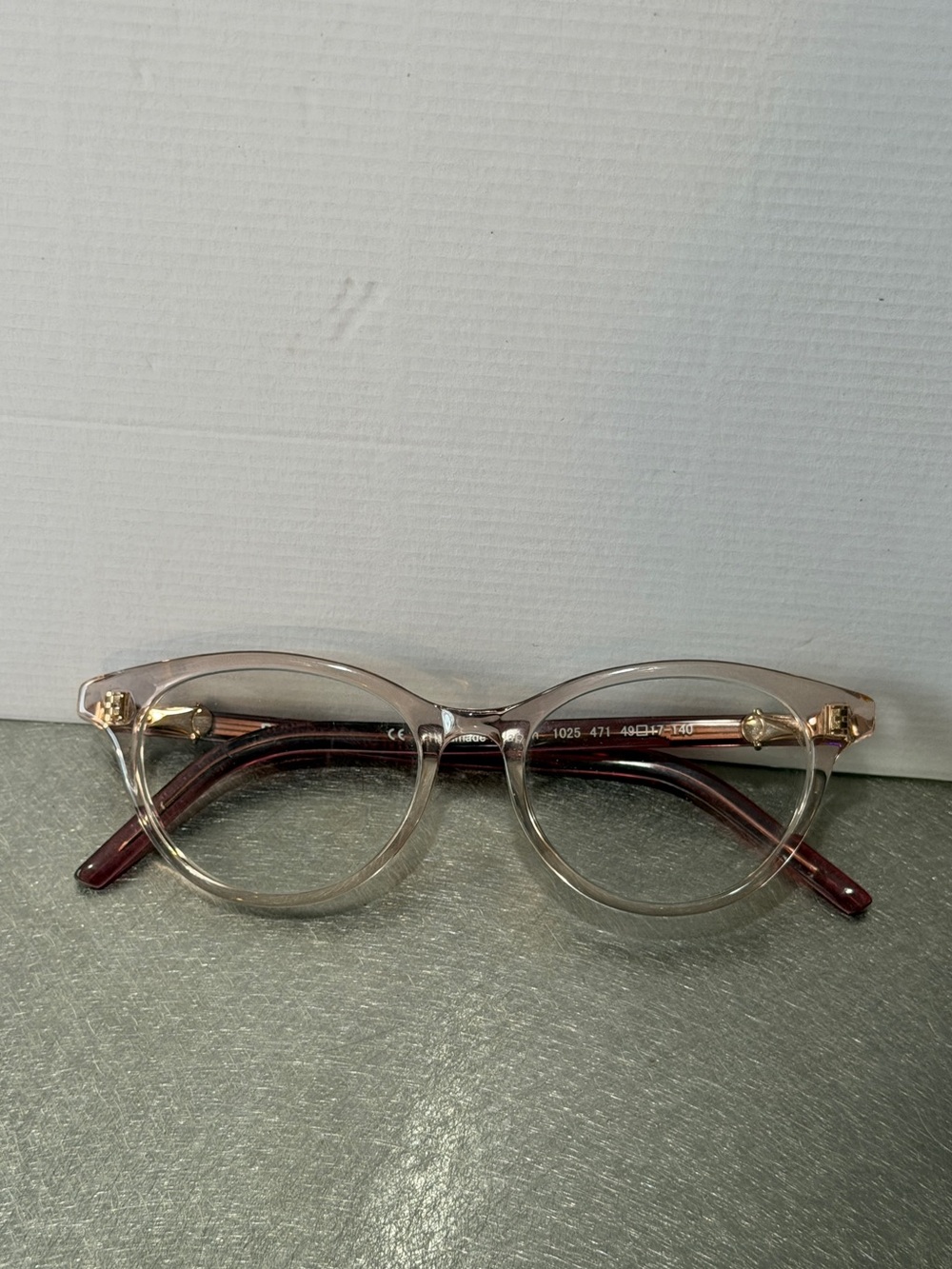 Robert Marc 1025 Pastel Rose 471 glasses, EUC. Rx Ready.